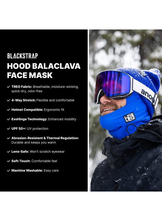BLACKSTRAP Hood Balaclava Face Mask, Dual Layer Cold Weather Headwear for Men and Women, Tie Dye Steel, One size - Image 2
