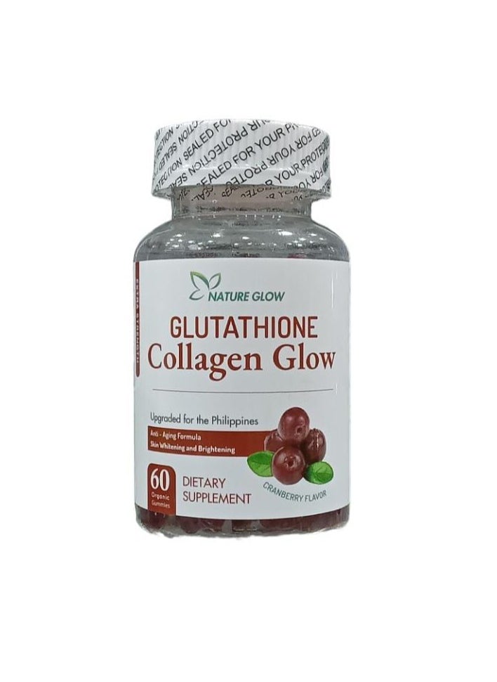 Horbaach - NATURE GLOW Glutathione & Collagen Glow Gummies Cranberry Flavor - Image 1