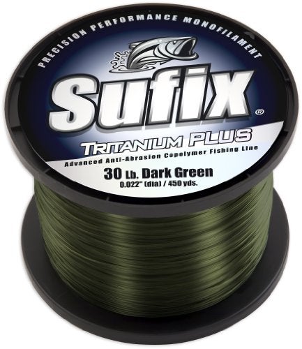 Sufix Tritanium Plus 1/4-Pound Spool Size Fishing Line (Dark Green, 40-Pound) - Image 4