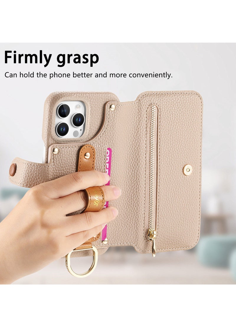 YANCI iPhone 16 Pro Max Case, iPhone 16 Pro Max Wallet Case with Card Holder,iPhone 16 Pro Max Phone Cover,Leather Flip Folio Case for iPhone 16 Pro Max 6.9'' - Image 4