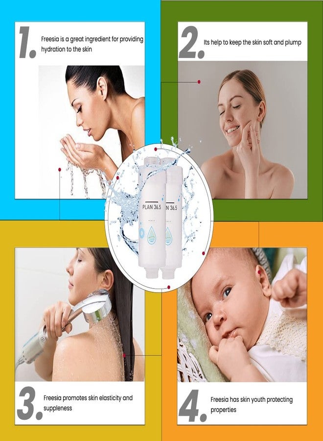 Plan 36.5 Premium Vitamin C Deluxe Korean Shower Filter for Bathroom Shower | Hard Water Filter | Hard Water Softener for Tap and Shower | Shower Filter for Hard Water for Hair - Image 1