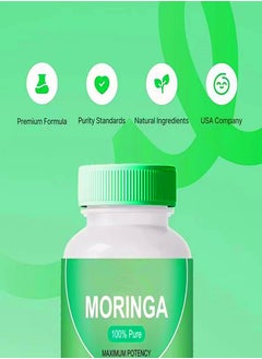 Moringa Moringa Powder Capsules Nutritious Moringa Powder Natural Green Antioxidant Superfood Supports Energy Gut Health Supports Joint Health Night's Sleep Essential Vitamins Amino Acids  - Image 3