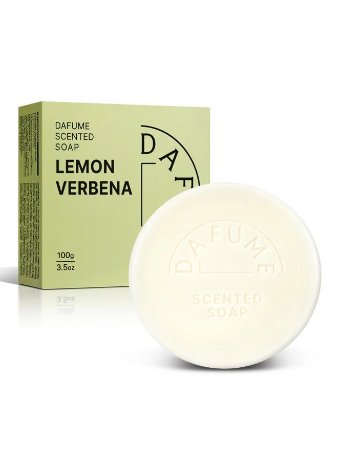 Cocodor Dafume Lemon Verbena Scented Soap Bar for Bath & Body, Refreshing Citrus Fragrance, 100g, Pack of 6 - Image 1