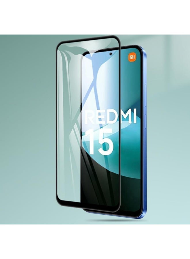 شيك فايب واقي شاشة من الزجاج المقوى لهاتف Redmi 15 5G، [عبوة واحدة] طبقة حماية صلابة 9H لهاتف Redmi 15 5G، شفاف للغاية، مضاد للخدش، طبقة زجاجية مقواة خالية من الفقاعات - Image 5
