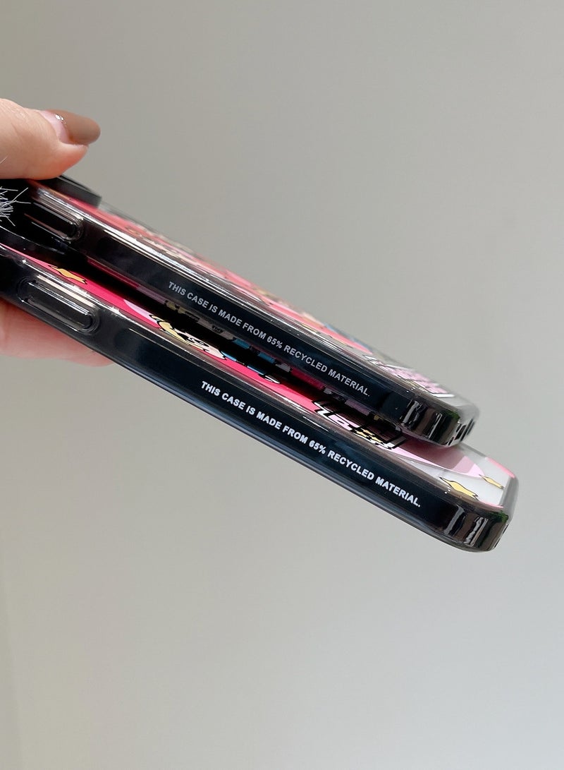 Casetify Apple iPhone 14 Pro Case,The Powerpuff Crayon Shinchan Magnetic Adsorption Phone Case - Semi transparent - Image 4