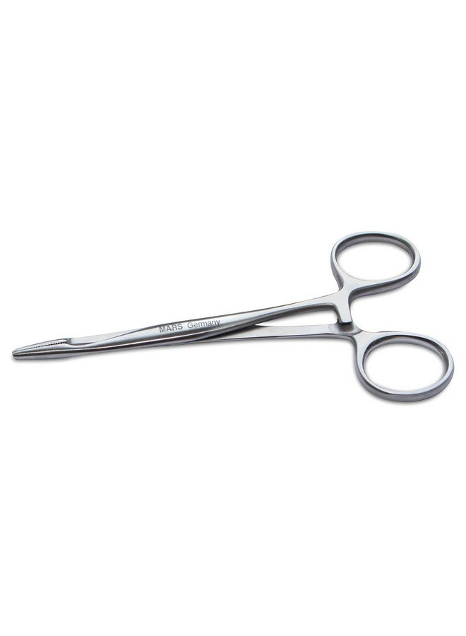 Mars Coat King Mars Professional Hairpuller and Hemostat, Rounded Tips, Surgical Grade Stainless Steel and Locking Mechanism, 4.5" Length - Image 1