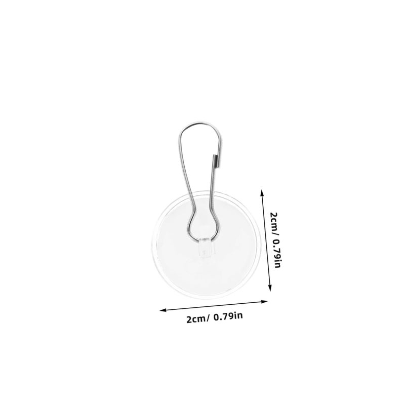 Transparent Adhesive Ceiling Hooks 20pcs For Balloon Decorations Strong No Tools Required - Image 3