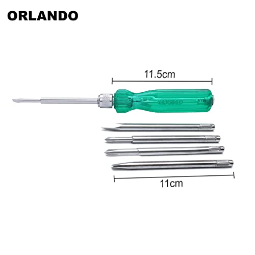 ORLANDO Screwdriver Set, ORL0016 Screwdriver Kit With 5 Blades & 1 Tester, Hand Tools Kit - Image 4