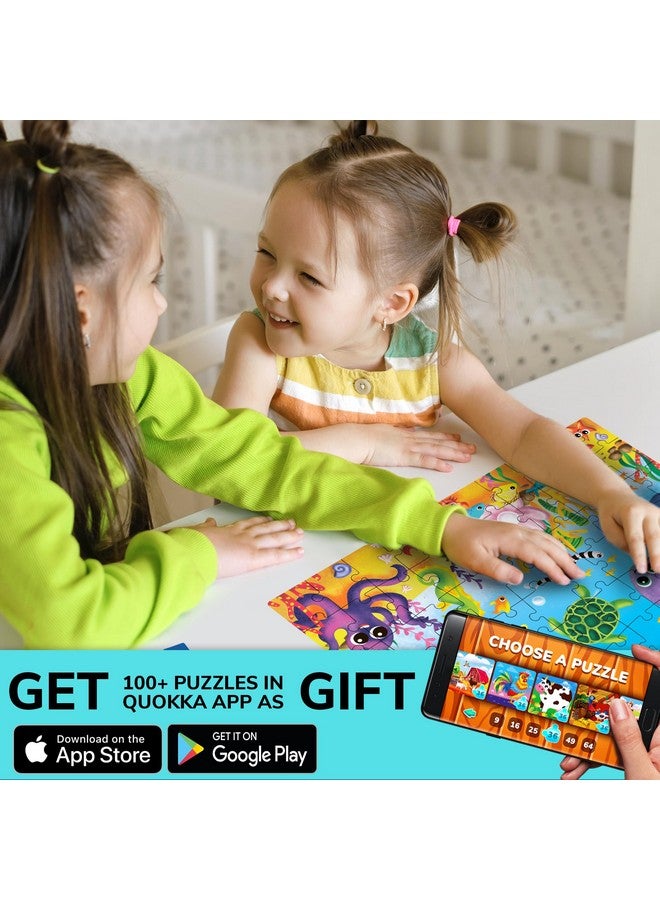 كوكا ألغاز QUOKKA للأطفال من سن 4 إلى 6 سنوات - مجموعة من 4 ألغاز مقاس 60 × 4 للأطفال الصغار من سن 3 إلى 5 سنوات - ألعاب حيوانات للأطفال من سن 6 إلى 8 سنوات - لعبة تعليمية كهدية للأولاد والبنات - Image 5