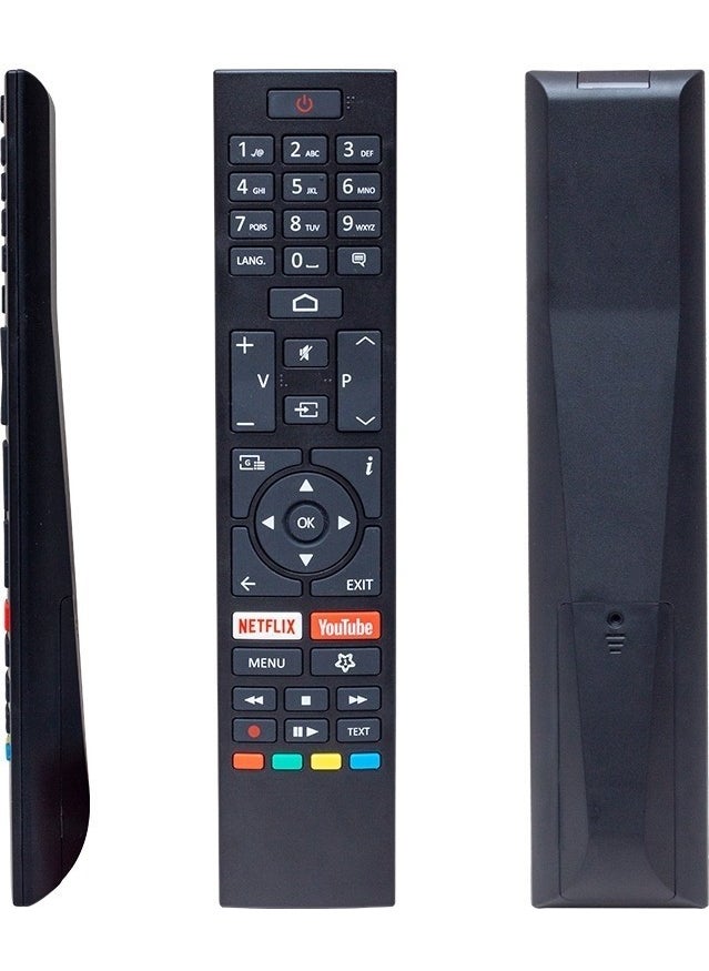 VESTEL - Original Rc 43157 CT-8557 Netflix-Youtube Play Button LCD-LED TV Remote Control Black Without Text - Image 1