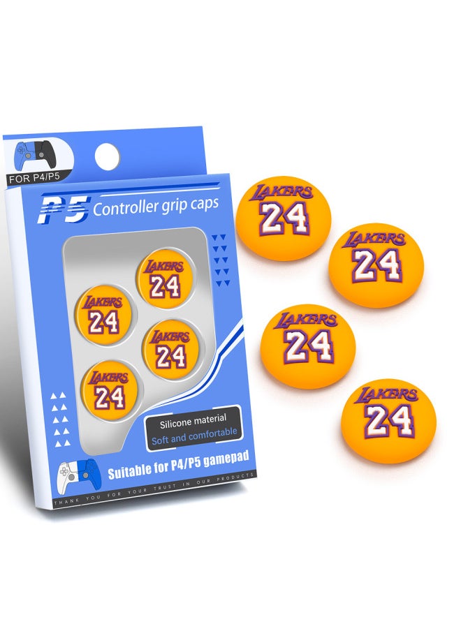 Spot PS5 Handle Rocker Cap Silicone Cap PS5 Gamepad Rocker Protection Cap Key Cap Set-Product Color:Soul Of GP5-6-043 Tsushima * 4