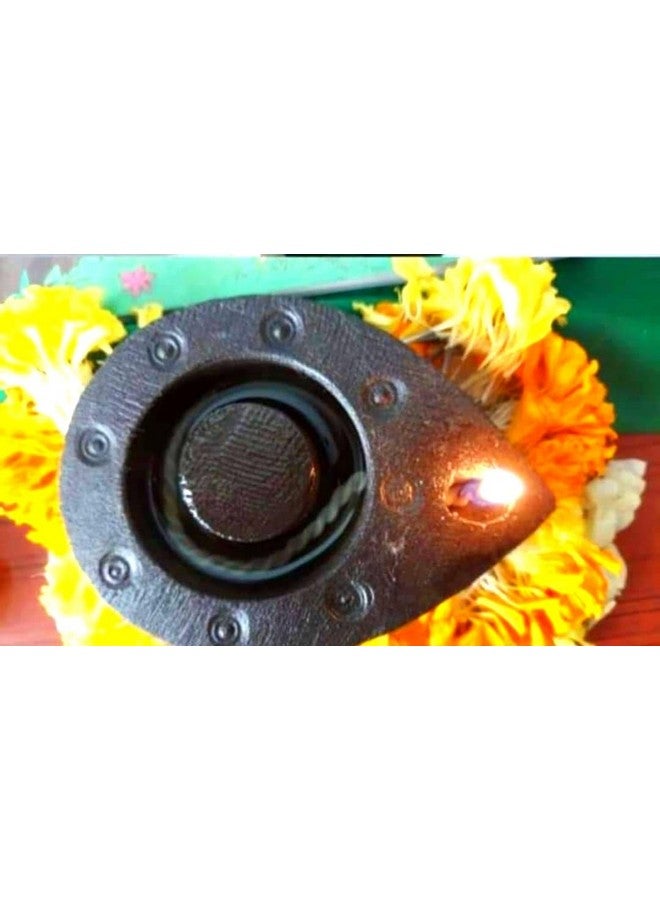 MYNAKSHA دييا/مصباح زيت/أغال فيلاكو من حجر الجرانيت MYNAKSHA لتزيين ديوالي وزينة نافراتري، 3.5 بوصة - Image 2