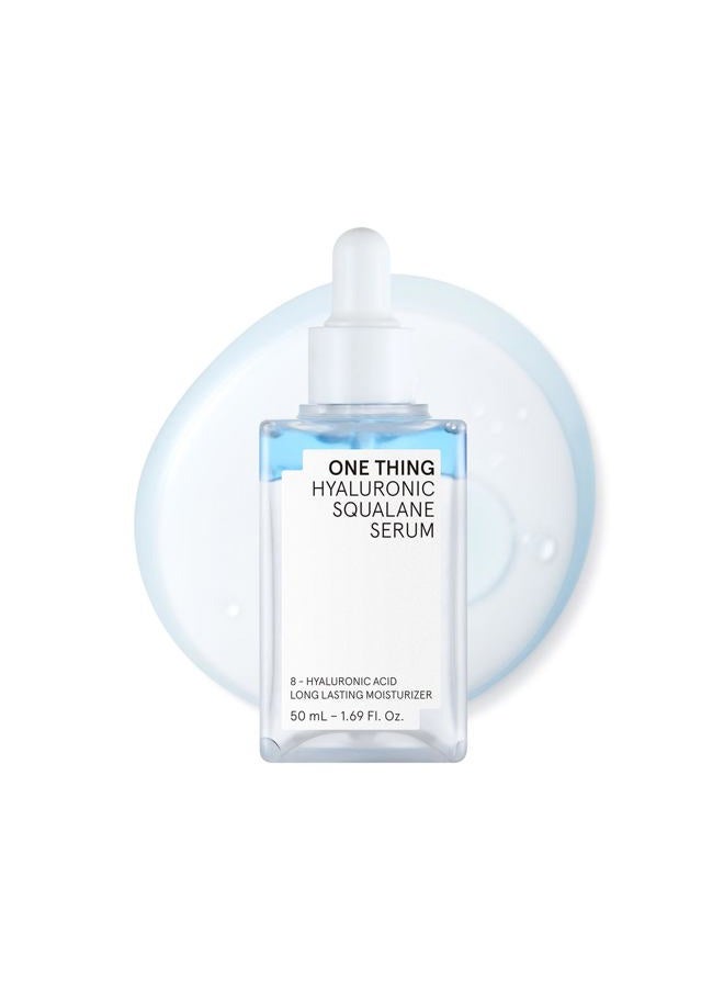 ONE THING Hyaluronic Squalane Serum (1.69 fl.oz / 50ml), Korean Skincare, Hyaluronic Acid, Moisturizing, Oil-moisture Balance, Moisture Inner Dry - Image 1