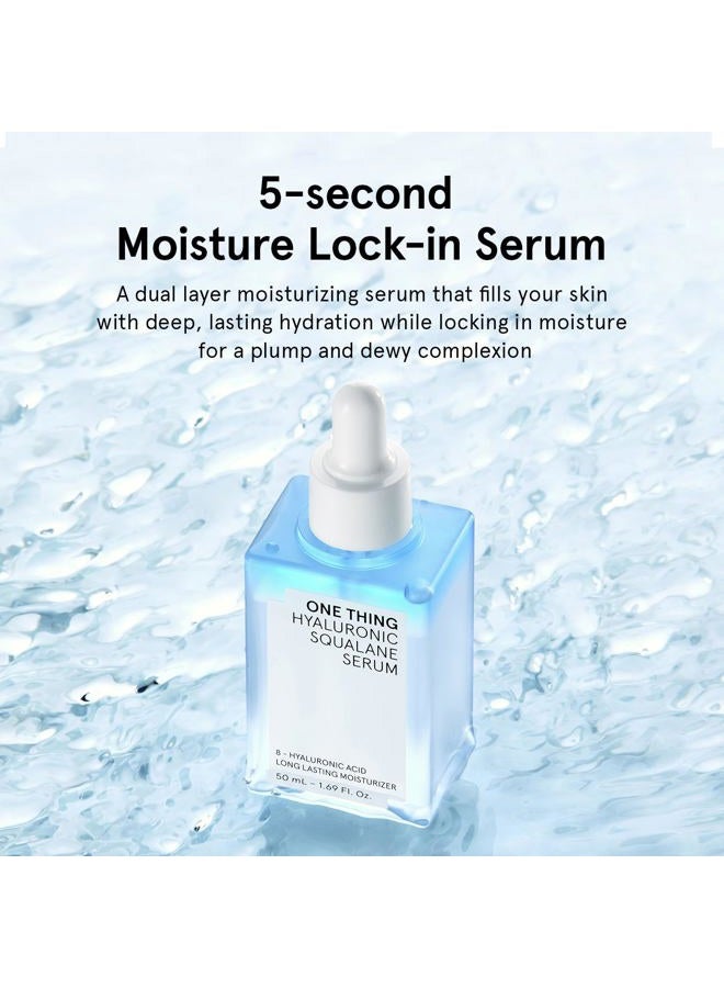 ONE THING Hyaluronic Squalane Serum (1.69 fl.oz / 50ml), Korean Skincare, Hyaluronic Acid, Moisturizing, Oil-moisture Balance, Moisture Inner Dry - Image 2