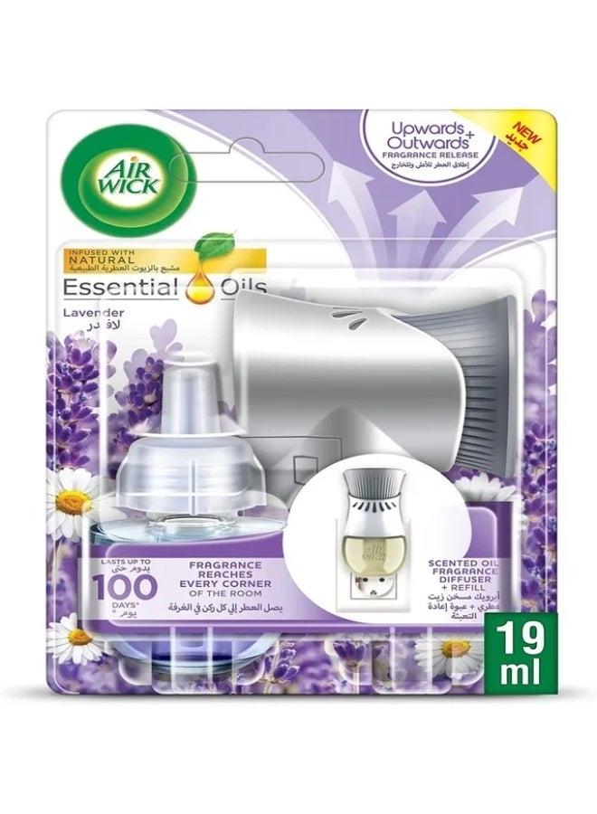 Air Wick Plug-in Scented Oil Fragrance Diffuser with Refill Lavender Scent 19 ml - Image 1