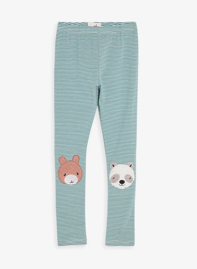 Pinata Stripe Dog Print Leggings