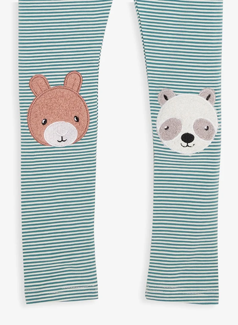 Pinata  Stripe Dog Print Leggings  | Best Price UAE