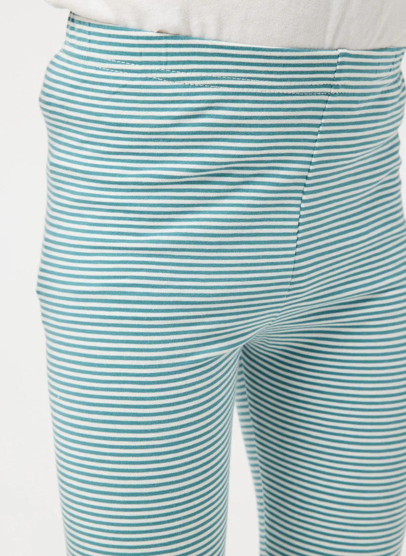 Pinata  Stripe Dog Print Leggings  | Best Price UAE