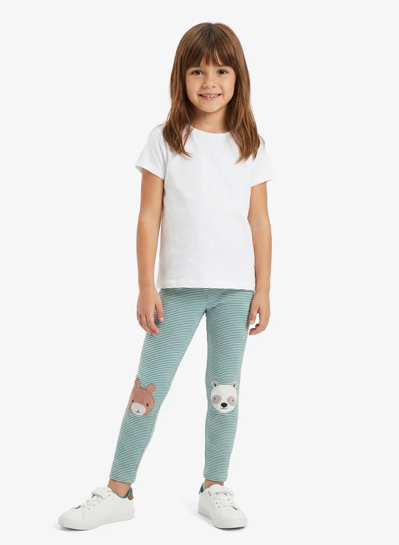 بنياتا بنطلون ضيق مطبوع