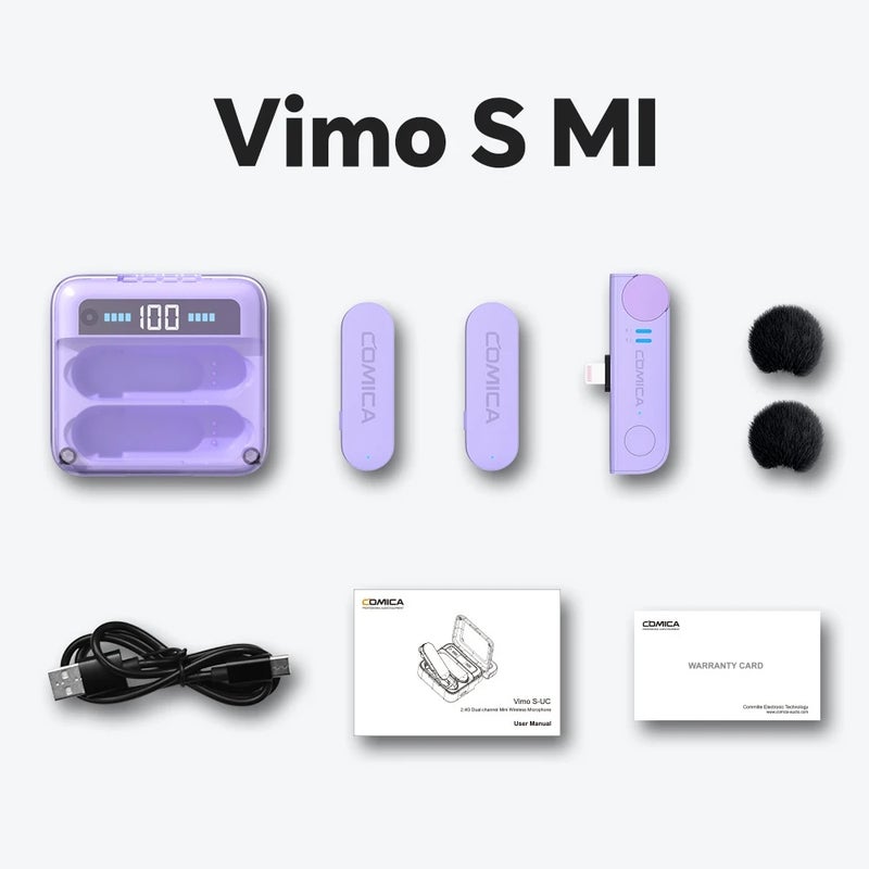كوميكا ميكروفون Comica, Lightning Purple - Image 1