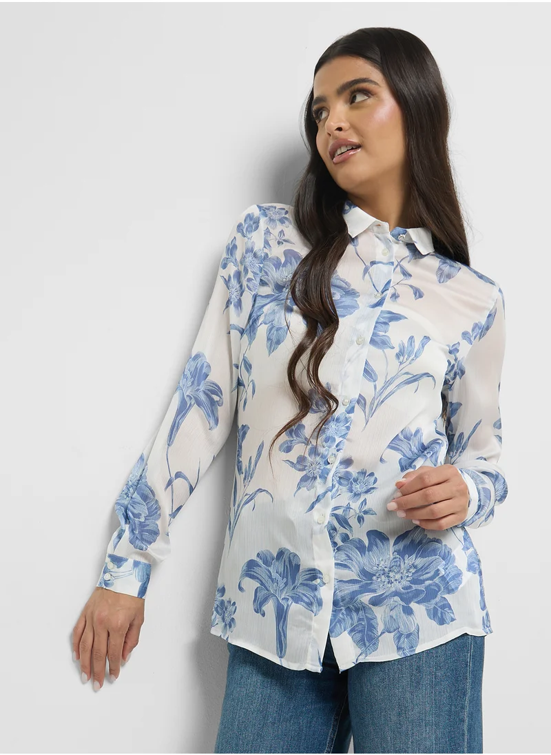 جس Clouis Button Down  Shirt