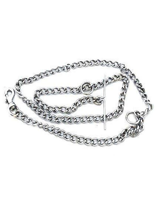 SUPER CHAIN سلسلة كلاب سوبر تشين فضية ثقيلة الوزن، سلسلة كلاب شديدة التحمل مع خطاف قوي (صغير - 60 بوصة) (كبير) - Image 3