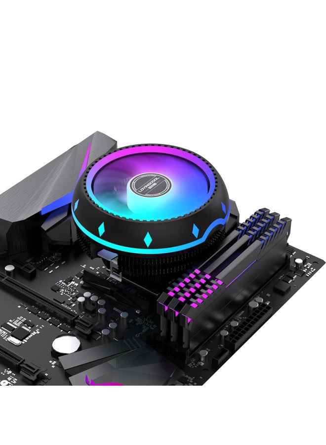 LOVINGCOOL Desktop Pc Cpu Air Cooler Ufo Fan With Colored Silent Rgb Gaming Cooler - Image 2
