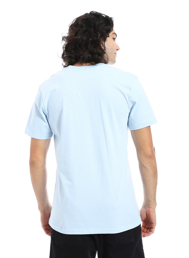 Andora Cotton Short Sleeves T -Shirt_Baby Blue - Image 3