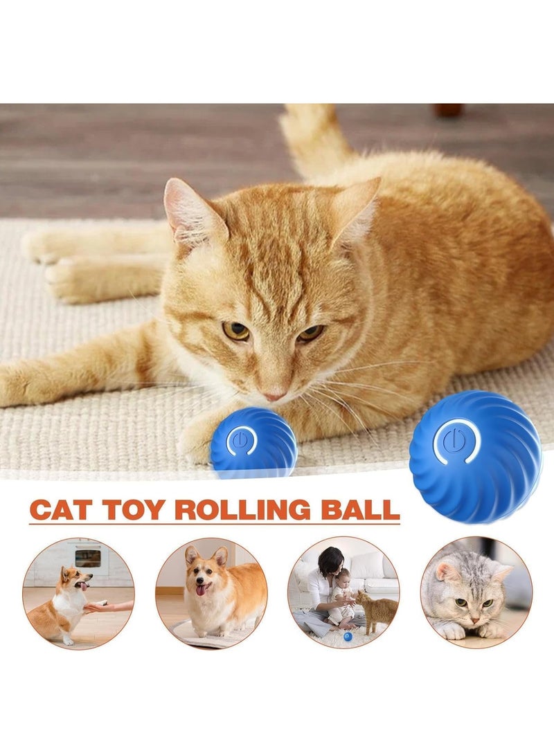 M.A&F's INTERACTIVE DOG BALL TOY, Smart Self-Moving Ball with 2 Modes Long Battery Life, New Electric Intelligent Teasing Cat Ball, Rechargeable Cat Toys Balls for Indoor Cats, Dogs, Pets,Blue - Image 3