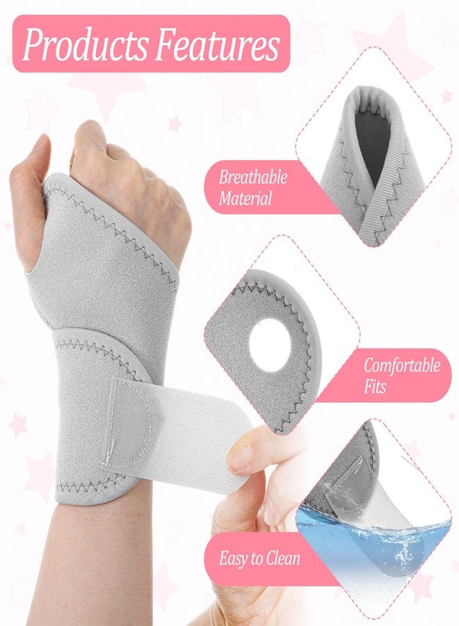 Thrymme 4 Pack Youth Wrist Brace, Adjustable Compression Wrist Supports for Children Pain Relief, Stabilizer for Basketball, Weightlifting, Tennis & Daily Activities, Fits Teens to Adults - Image 4