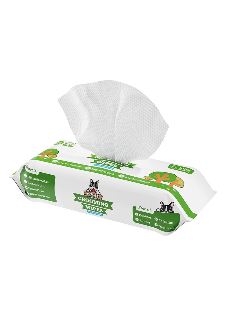 POGI'S PET SUPPLIES Deodorizing wipes for dogs and cats earth friendly hypoallergenic count 100 - Image 1