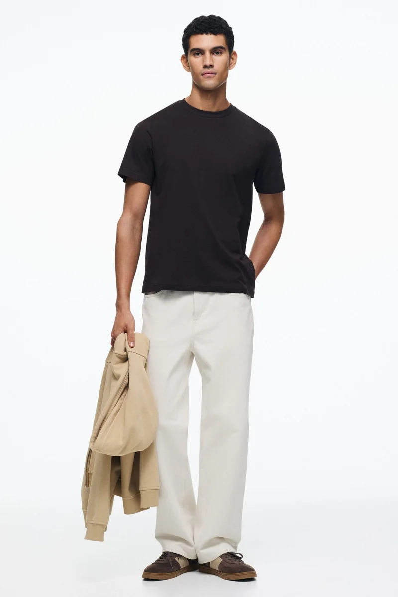H&M  Cotton T-shirt Regular Fit for Men | Best Price UAE