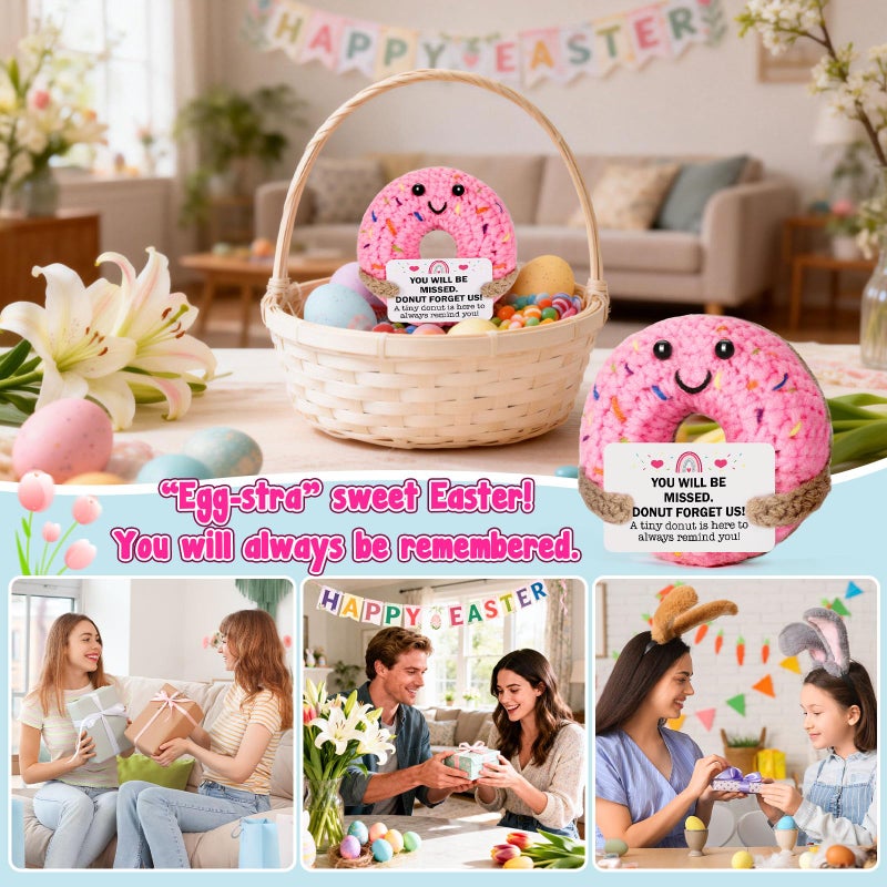 MBL Retirement Gifts for Women Men - Funny Crochet Donut Leaving Going Away Farewell Goodbye New Job Easter Graduation Appreciation Gift for Employee Teacher Nurses Coworker Team Boss Lady Retiree - Image 4