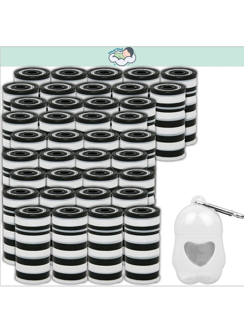 amchi baby Amchi Baby Disposable Scented Bags pack of 38 rolls/760 Bags with Dispenser- White  - Image 1