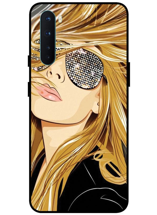 EYE CATCH - Protective Case Cover For OnePlus Nord Smart Series Printed Protective Case Cover for OnePlus Nord Stylish Girl - Image 1