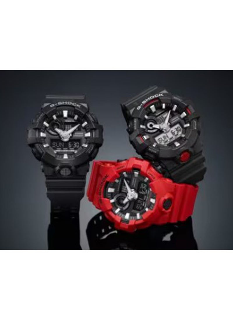 G-SHOCK ساعة يد G-Shock للرجال GA-700-1ADR تناظرية ورقمية - Image 4