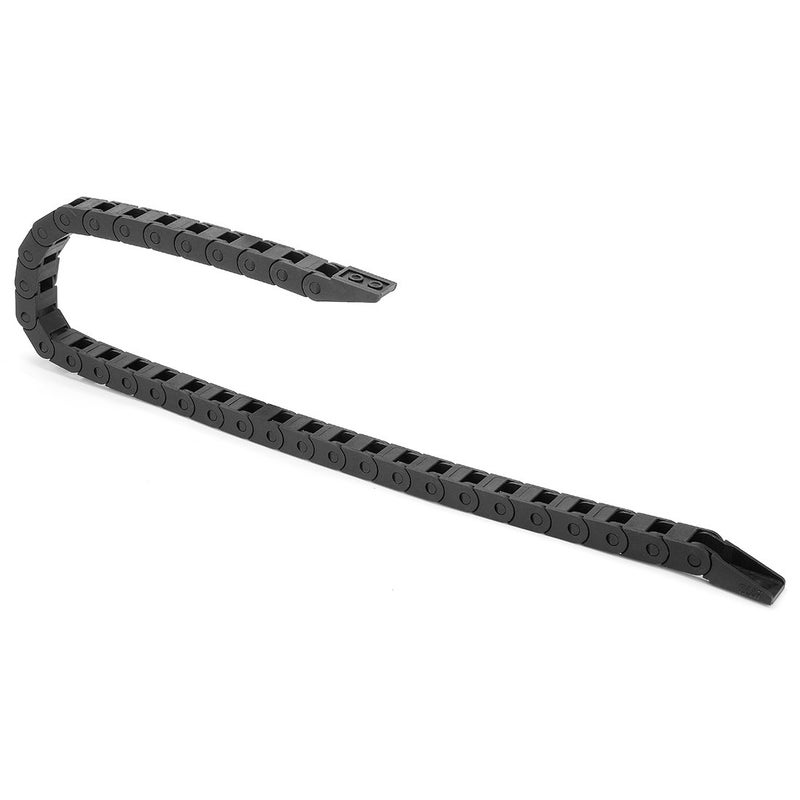 uxcell R15 7mm x 7mm Internal Size Black Plastic Cable Wire Carrier Drag Chain 1M Length for CNC - Image 1