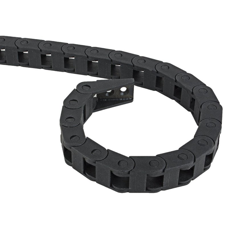 uxcell R15 7mm x 7mm Internal Size Black Plastic Cable Wire Carrier Drag Chain 1M Length for CNC - Image 4