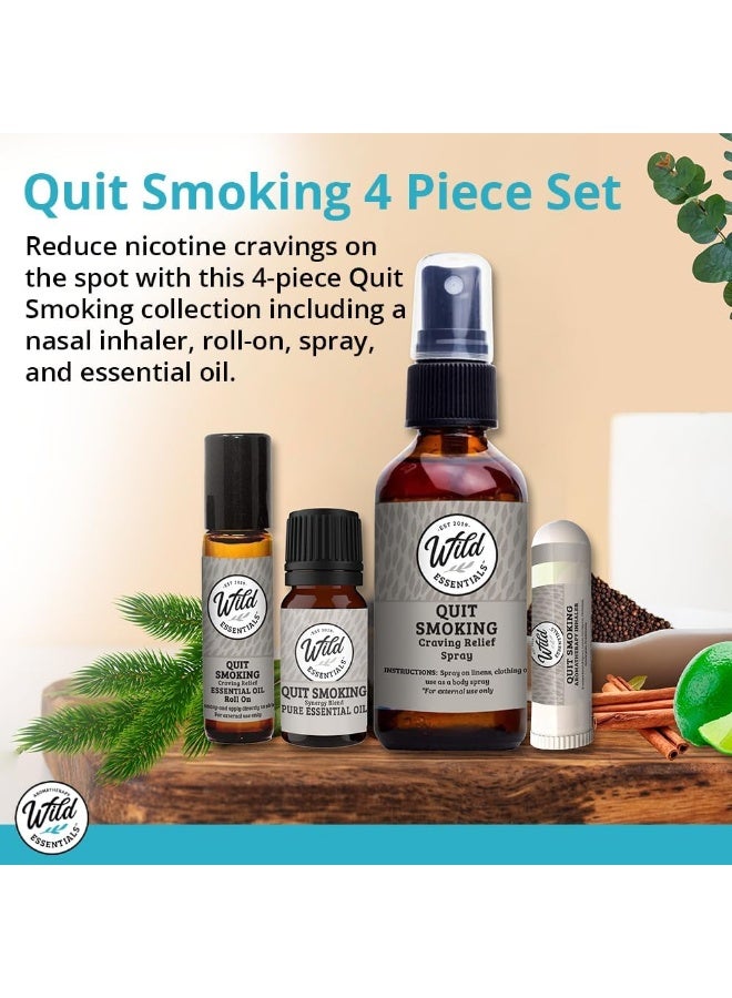 mEssentials Quit Smoking Nasal Inhaler, Roll On, Spray and Essential Oil, 4 Piece Set, Stop Smoking Aid, Helps Relieve Cravings, Soothes Lungs - Image 4