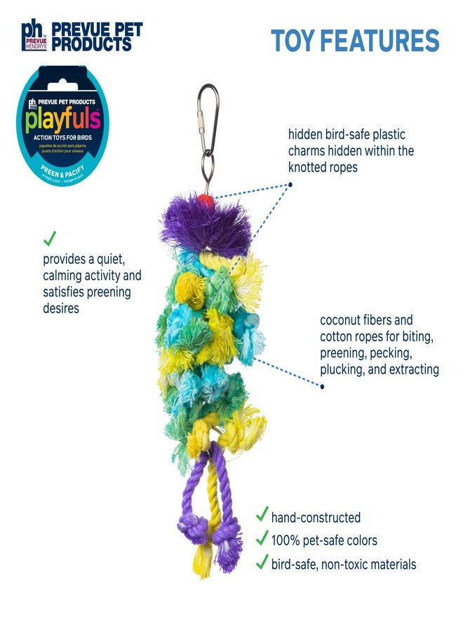 PH Prevue Hendryx Prevue Pet Products Preen & Pacify Calypso Creations Braided Bunch Bird Toy 62669 - Image 3