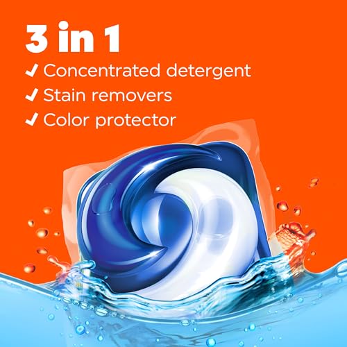 Tide PODS Liquid Laundry Detergent Soap Pacs HE Compatible 76 Count Powerful 3-in-1 Clean in one Step Clean Breeze Scent - Image 5