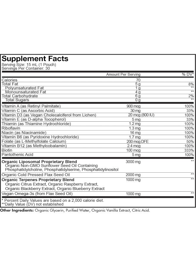 Codeage Women's Daily Liposomal Vitamins - Peach Flavor - 30 Pouches - Image 2