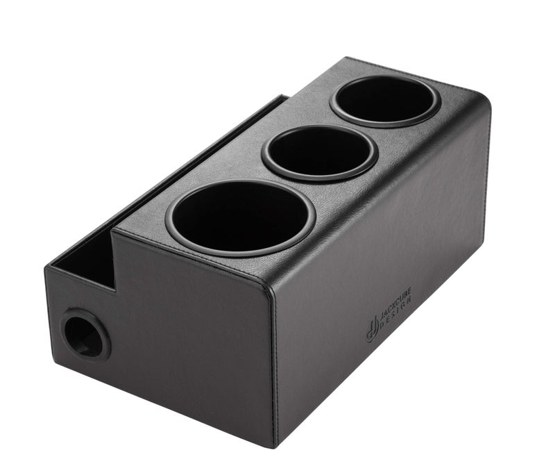 J JACKCUBE DESIGN Hair Dryer Holder Hair Tool and Styling Organizer, Bathroom Countertop Blow Dryer Organizer, Vanity Storage Stand for Accessories, Makeup, Toiletries (Black) â€“ MK154C - Image 5