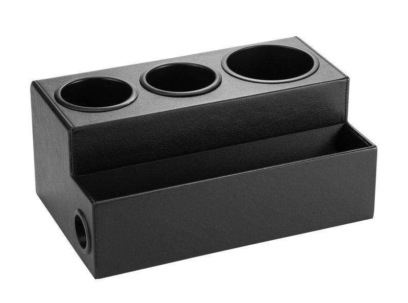 J JACKCUBE DESIGN Hair Dryer Holder Hair Tool and Styling Organizer, Bathroom Countertop Blow Dryer Organizer, Vanity Storage Stand for Accessories, Makeup, Toiletries (Black) â€“ MK154C - Image 4