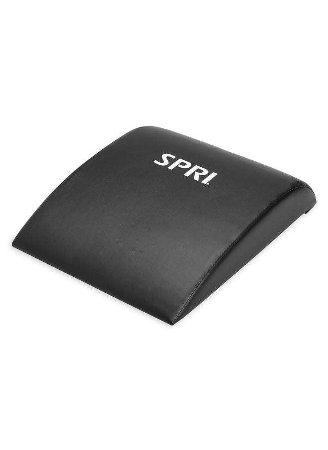 SPRI Ab Mat - Workout Mat Accessory For Abdominal Exercises, Sit-Ups, Crunches, Push-Ups, Core Training, And More - Portable Padded Shaped Mat With Curved Back Support For Toning Abs  - Image 1
