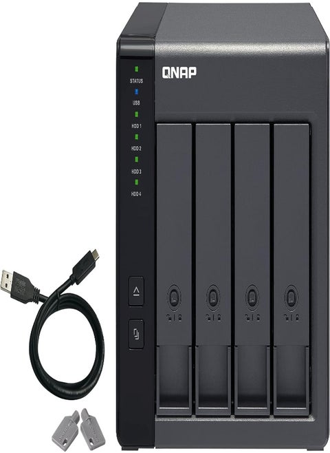QNAP TR-004 4 Bay USB Type-C Direct Attached Storage (DAS) with hardware RAID (Diskless)