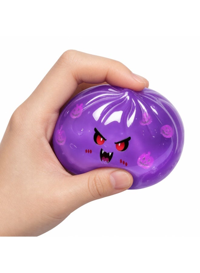 Halloween Squishy Stress Relief Toy, Purple Vampire Ghost Design, Slow Rebound - Image 2
