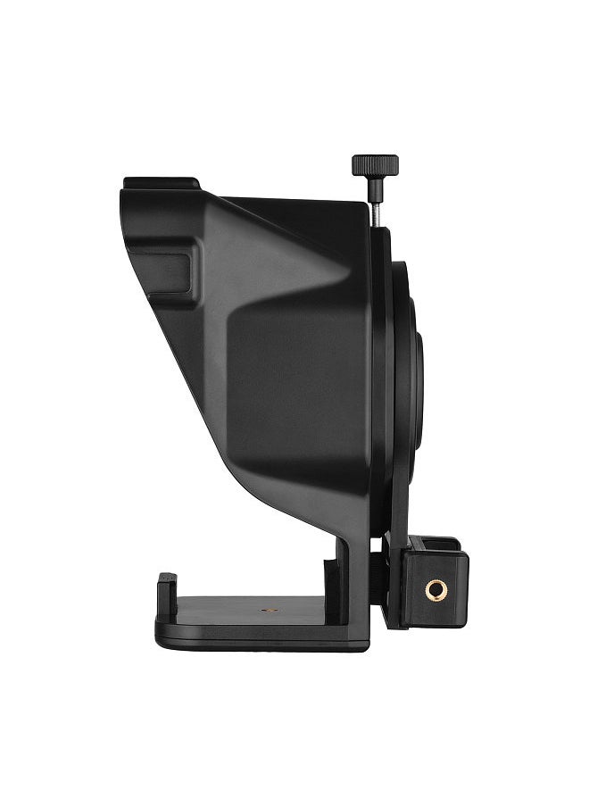ANDOER - Andoer Portable Smartphone DSLR Camera Teleprompter Prompter with Phone Holder Remote Control 5pcs Lens Adapter Rings for Video Recording Live Streaming Interview Presentation Stage Speech - Image 1