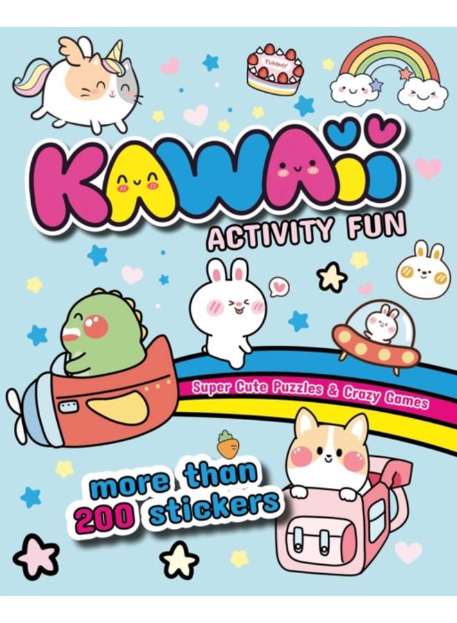 Kawaii Activity Fun : Super Cute Puzzles & Crazy Games: With more than 200 stickers 