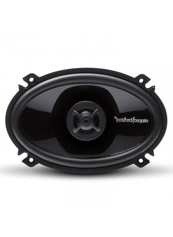 Rockford Fosgate P1462 Punch 4"x 6" 2-Way Coaxial Full Range Speakers - Black  - Image 3